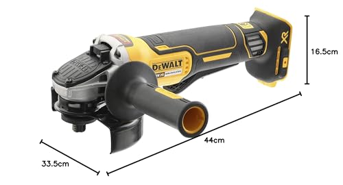 DEWALT 18V XR Brushless 125mm Paddle Switch Angle Grinder - Tool Only in TSTAK, DCG406NT-XJ