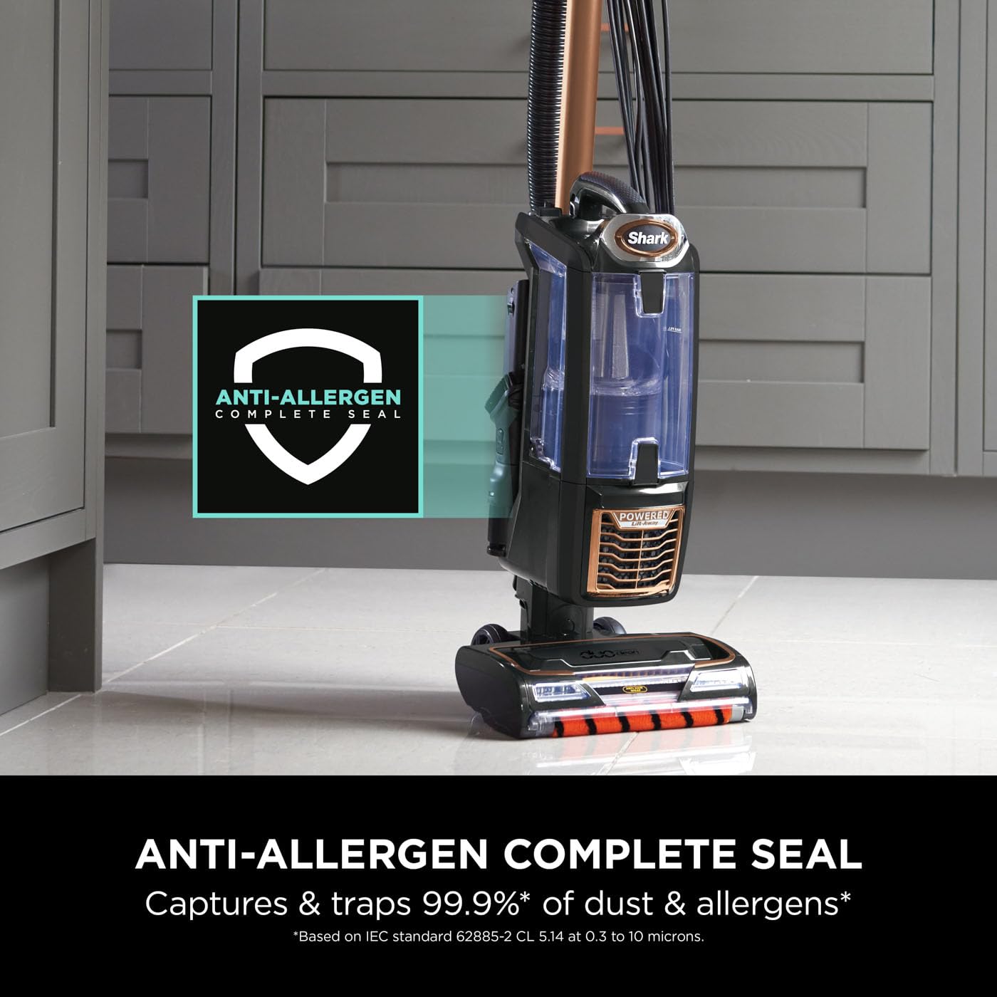 Shark Corded Upright Vacuum Cleaner, 0.83L with Anti Hair Wrap Technology & DuoClean