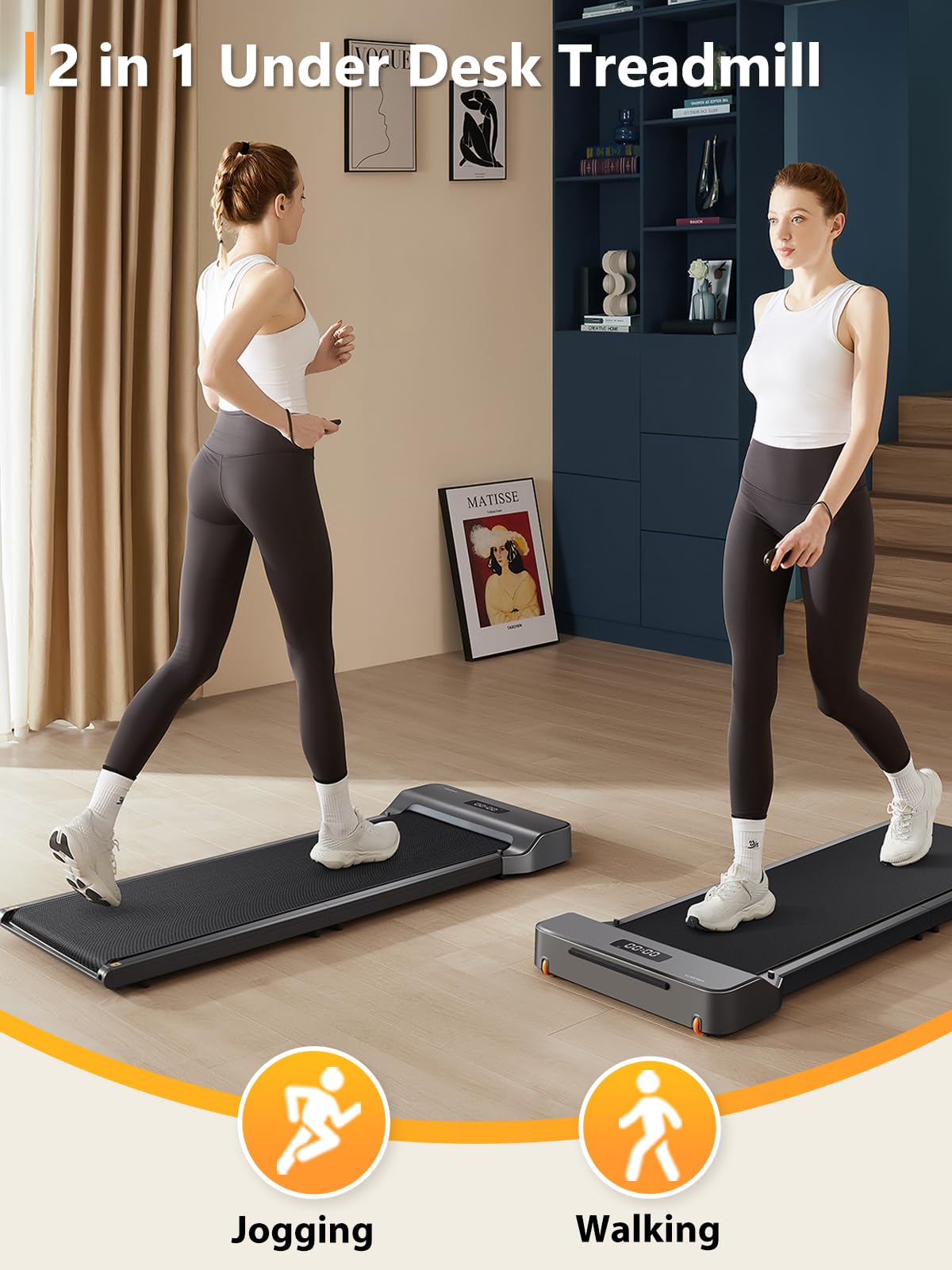 Walkingpad Z1 Walking Pad Treadmill, 180° Folding Under Desk Treadmill for Home Office