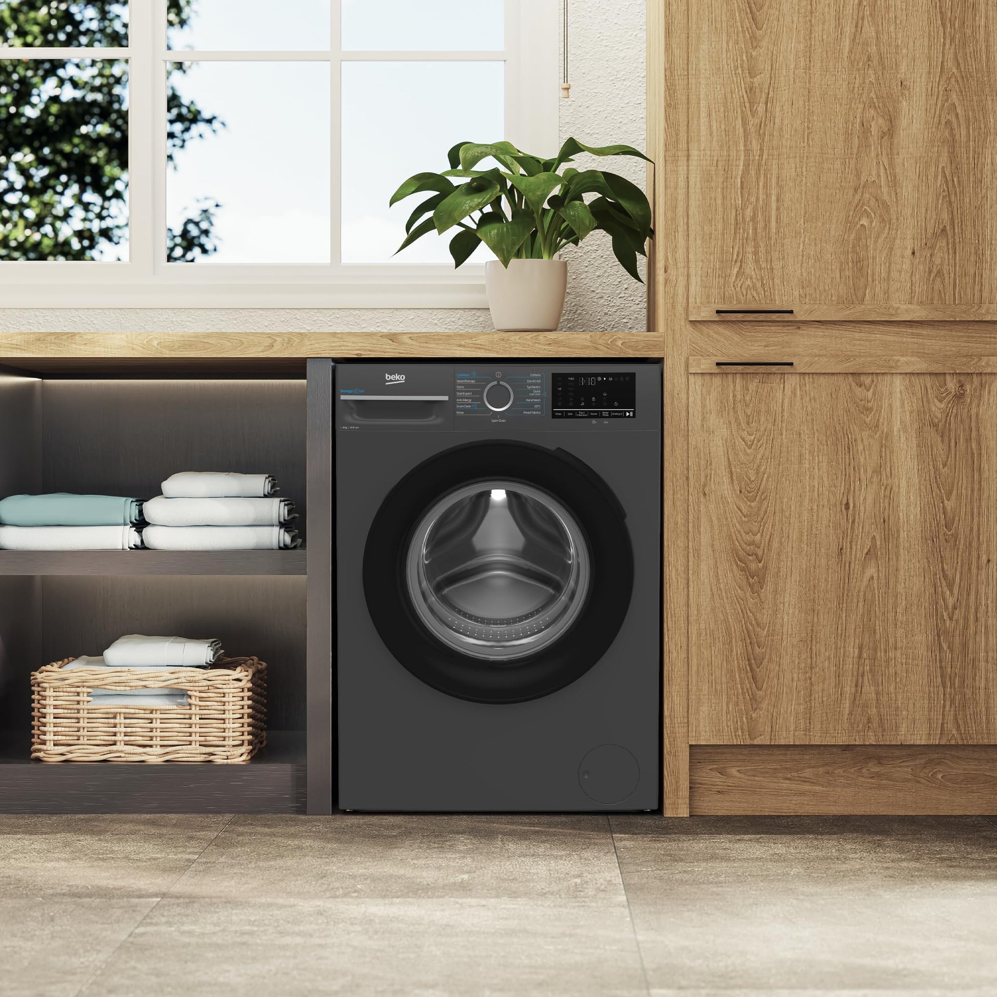 Beko 8 Kg Front Loading Washing Machine, 1400 RPM, 15 Programmes, LED Display